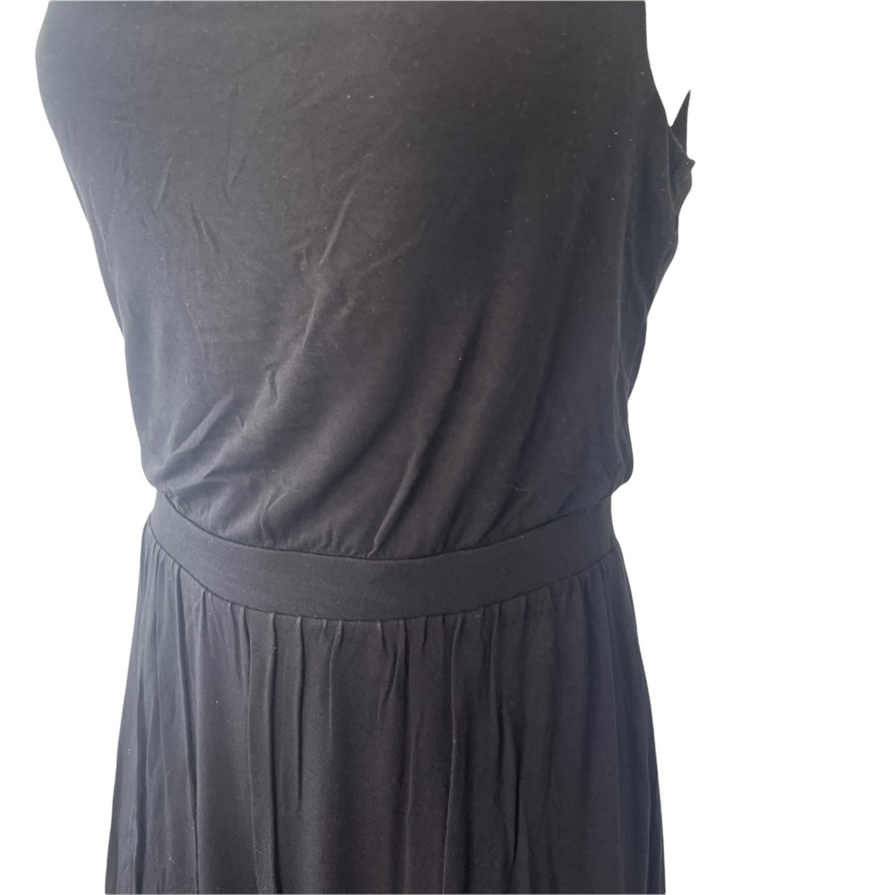 Maeve by Anthropologie Black Cowl Neck Midi Dress Small Pre-Owned - Picture 3 of 10